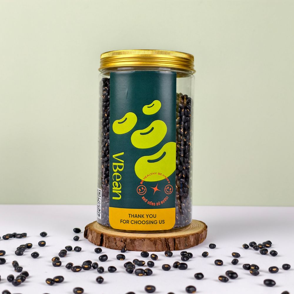 Trà Đậu Đen Xanh Lòng Rang Mộc Hũ 500gr