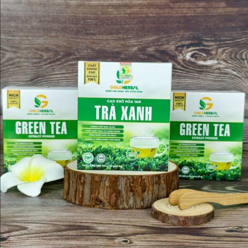Cao Khô Hòa Tan Trà Xanh Gold Herbal (Hộp 20 gói x 5g)