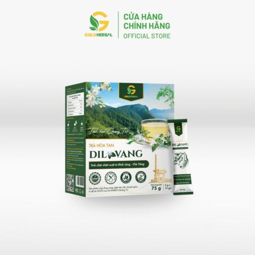 Trà Hòa Tan DILVANG Tinh Chất Đinh Lăng - Chè Vằng (Hộp 15 gói x 5g)