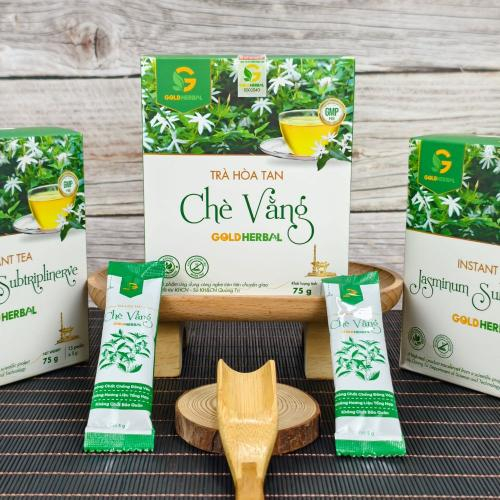 Cao Khô Hoà Tan Chè Vằng Gold Herbal (Hộp 15 gói x 5g)