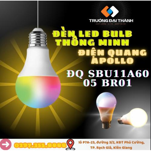Đèn LED Bulb thông minh Điện Quang Apollo ĐQ SBU11A60 05 BR01 (5W, kết nối bluetooth, điều khiển sắc màu RGB )