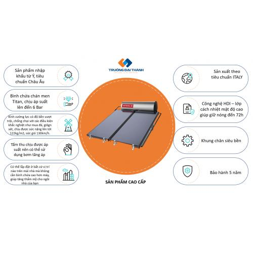 Tính năng vượt trội máy NLMT Ariston dạng tấm