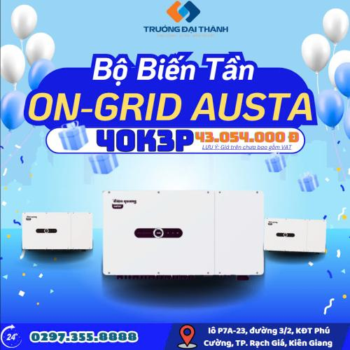 Bộ Biến Tần On-grid Austa 40K3P (3 pha, 40kWp) – Giải pháp tối ưu cho hệ thống điện mặt trời công suất lớn
