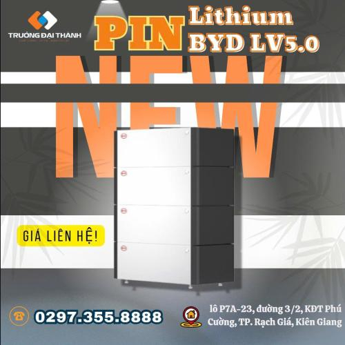 🔋 PIN LITHIUM BYD LV5.0 – GIẢI PHÁP LƯU TRỮ ĐIỆN NĂNG HIỆU QUẢ, AN TOÀN VÀ LINH HOẠT!