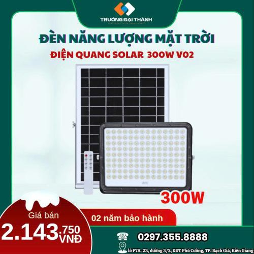 Đèn năng lượng mặt trời Điện Quang Solar 300W V02 Ánh Sáng Trắng