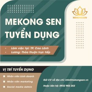 Mekong Sen Tuyển Dụng Nhân Sự
