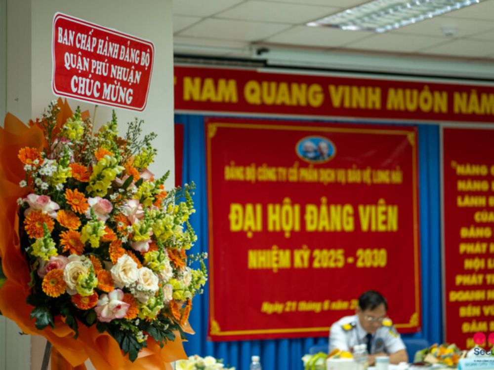 Đại hội đảng bộ công ty CPDV bảo vệ Long Hải nhiệm kỳ 2025 – 2030