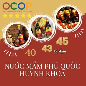 Nước Mắm Phú Quốc Huỳnh Khoa – Vinh Dự Đạt OCOP 5 Sao Quốc Gia
