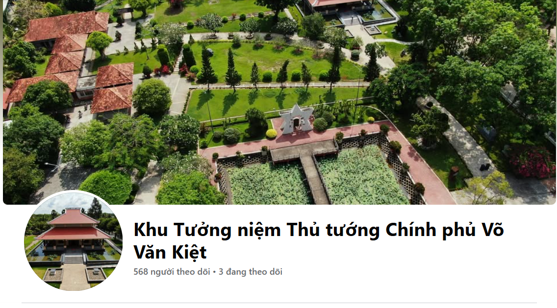 Fanpage khu tưởng niệm TTCP Võ Văn Kiệt
