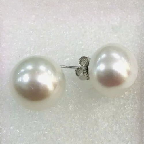 Bông Tai Ngọc Trai Nước Mặn Maxima Trắng  (Size 9mm - 15mm)