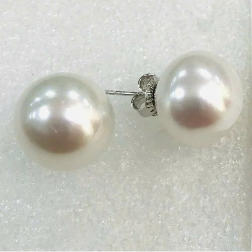 Bông Tai Ngọc Trai Nước Mặn Maxima Trắng  (Size 9mm - 15mm)