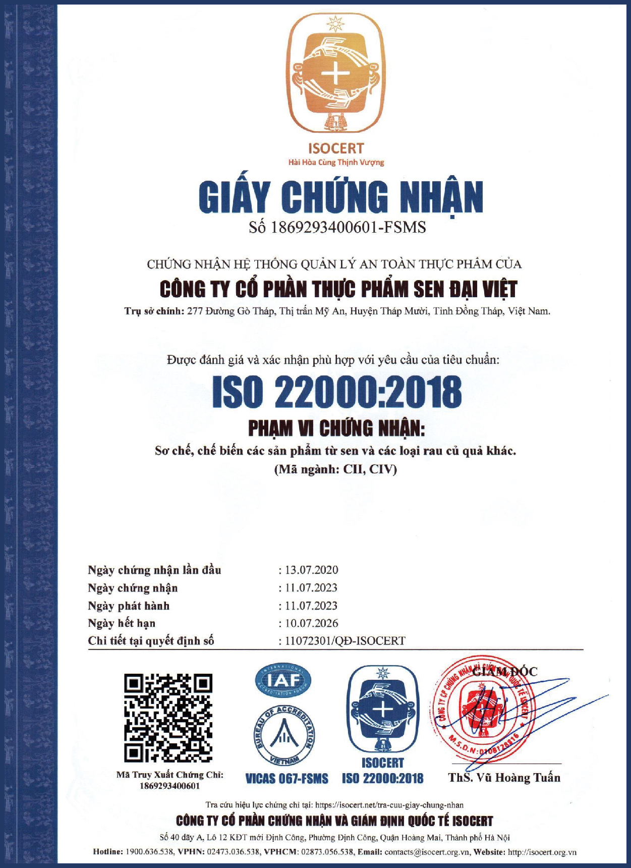 Giấy tờ chứng nhận