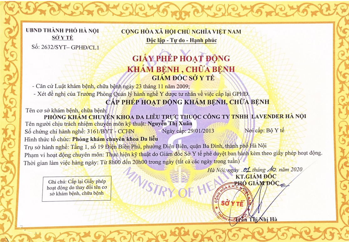 Giấy phép hoạt động