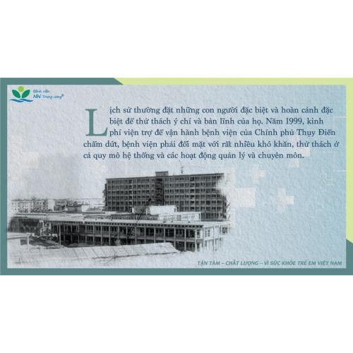 Lịch sử hình thành và phát triển của Bệnh viện nhi Trung ương