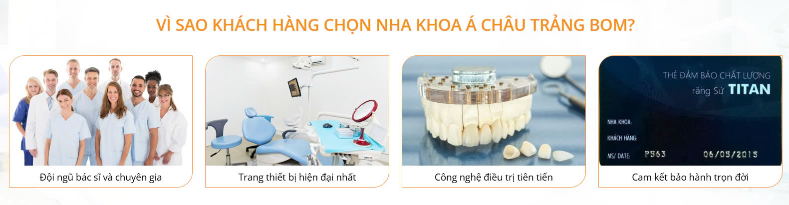 Vì sao khách hàng chọn nha khoa á châu trảng bom?