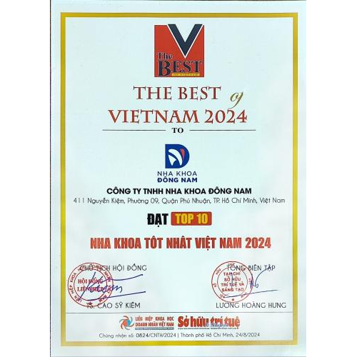 Top 10 nha khoa tốt nhất 2024