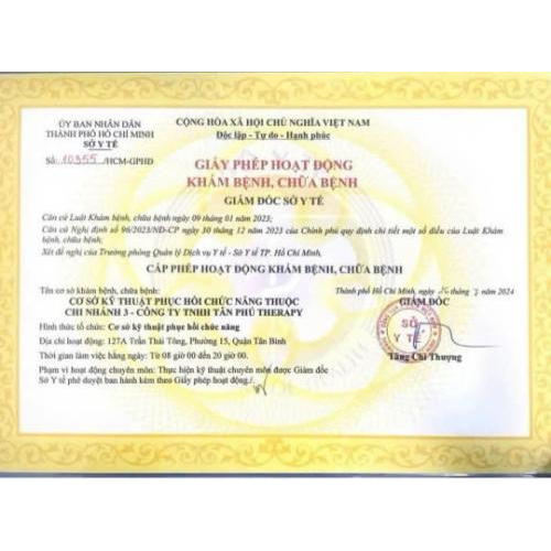 Chứng chỉ hoạt động