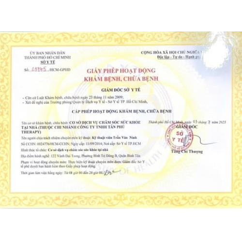 Chứng chỉ hoạt động