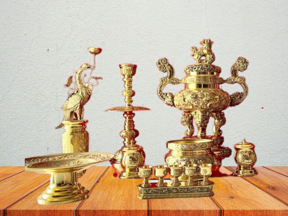 2. Chất liệu đồng vàng cao cấp