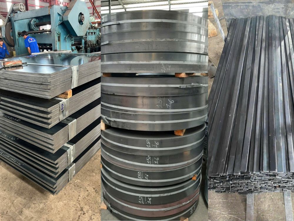 1. Thép cán nóng: Tấm - Băng - La