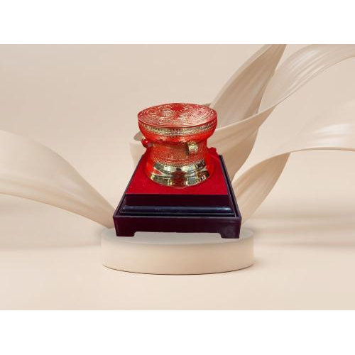 1. Giới thiệu về trống đồng dát vàng 24k mặt trống 25cm
