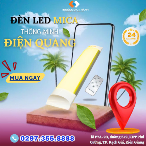 Bộ đèn LED MICA SMART Điện Quang 36W MF02RF 367CCT (điều chỉnh độ sáng và nhiệt độ màu, nhôm nhựa)