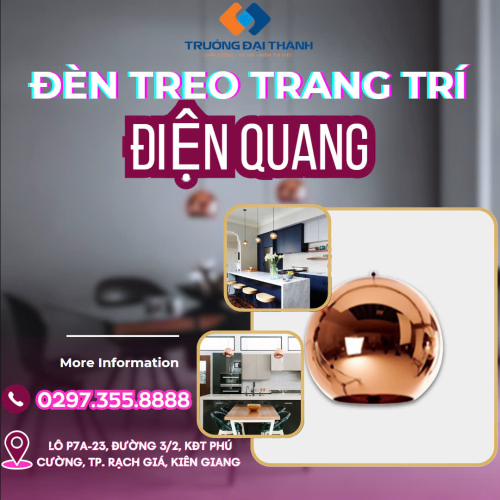 Đèn Treo Trang Trí Điện Quang ĐQ HDL03 D150CO (Thân hình tròn, D150 )