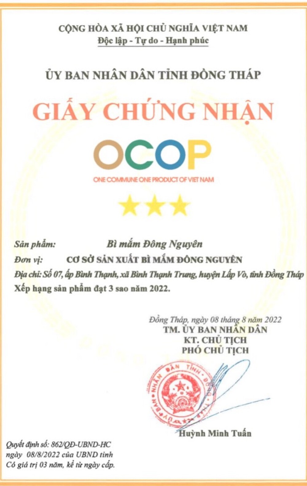 Cam kết chất lượng