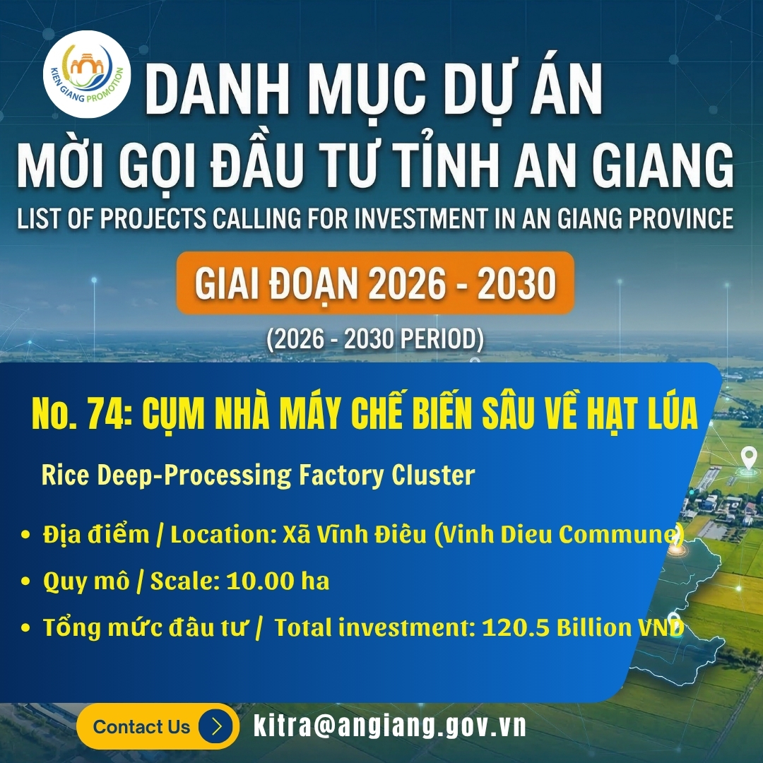 No. 74: Cụm Nhà Máy Chế Biến Sâu Về Hạt Lúa | Xã Vĩnh Điều