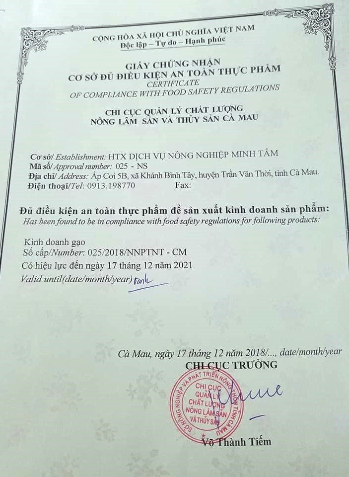 Bộ Giấy tờ - Chứng nhận