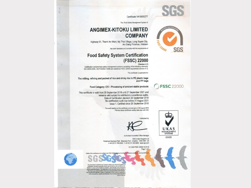 2. Chứng nhận FSSC 22000