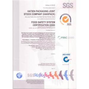 Công Ty CP Bao Bì Hà Tiên