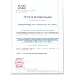 Công Ty CP Bao Bì Hà Tiên