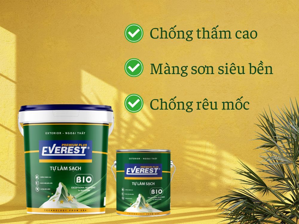 2. Sơn phủ ngoại thất Everest Bio