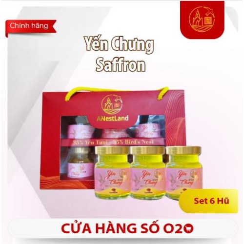Set Yến Chưng Saffron 6 Hũ