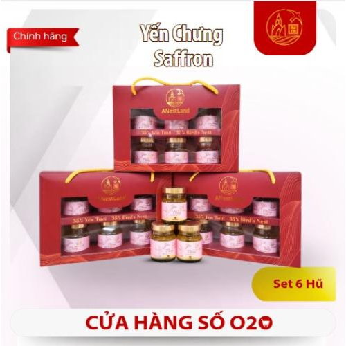 Set Yến Chưng Saffron 6 Hũ