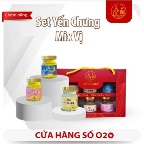 Set Yến Chưng Mix Vị 6 Hũ